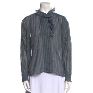 ÉTOILE ISABEL MARANT
Striped Mock Neck Blouse